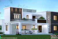 14585920240728-modern-home 3155 sqft 4 bedroom modern house plan Kerala home design and floor