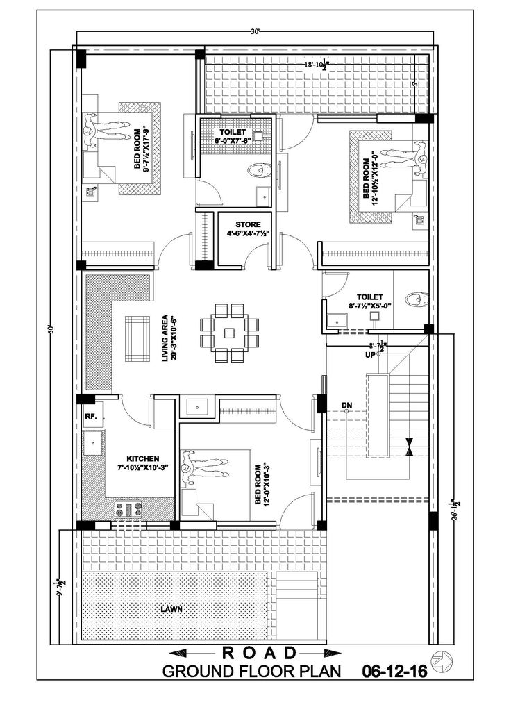 30×50groundfloorplan 30x50 house plans, Duplex house plans, House map