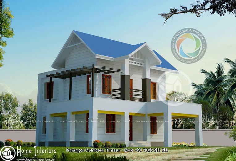 1550 sq ft, Double Floor Home Design