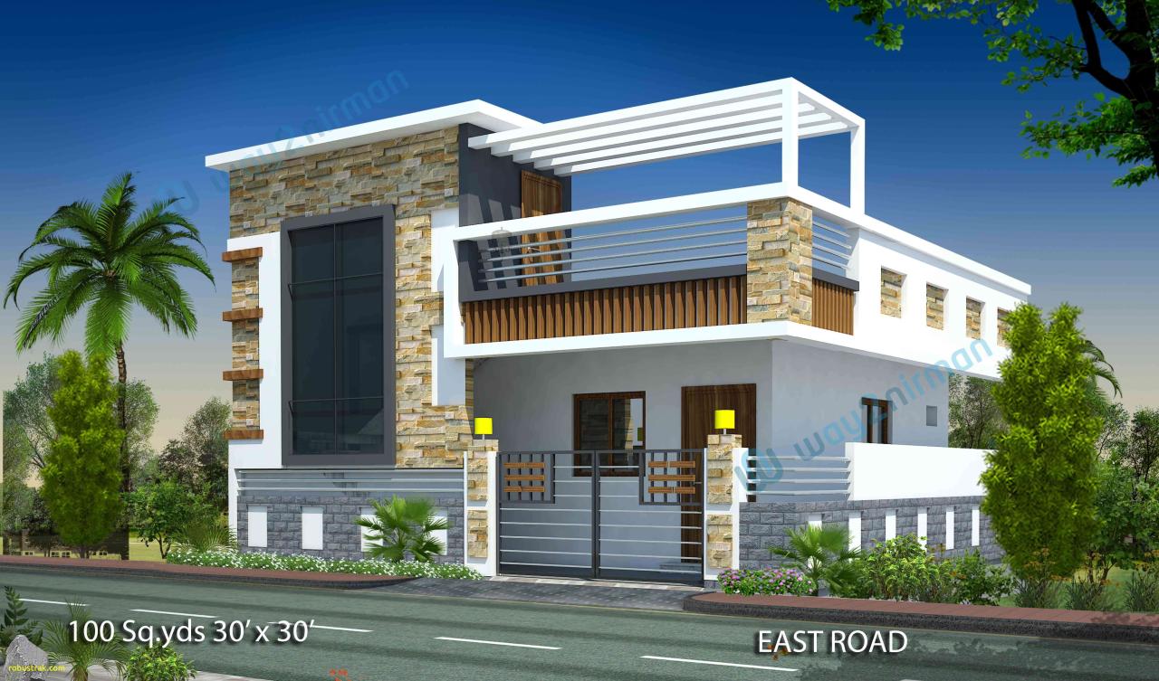 9826Single Floor House Elevation L 600 450 House design photos