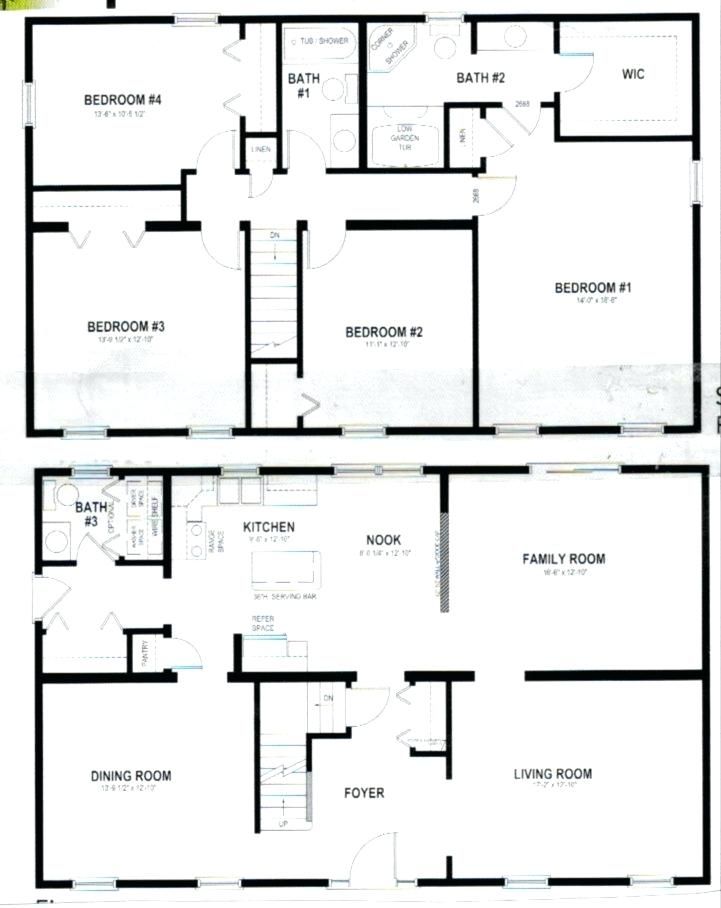 Image result for 2 story rectangular floor plans open Two story house