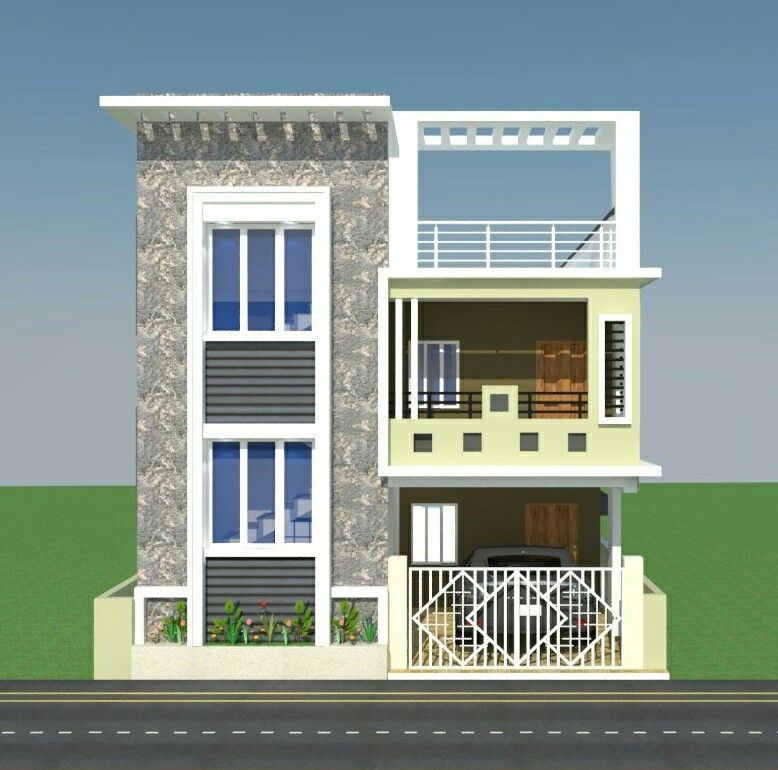 G+1 Floor Elevation Small house elevation design, Small house front