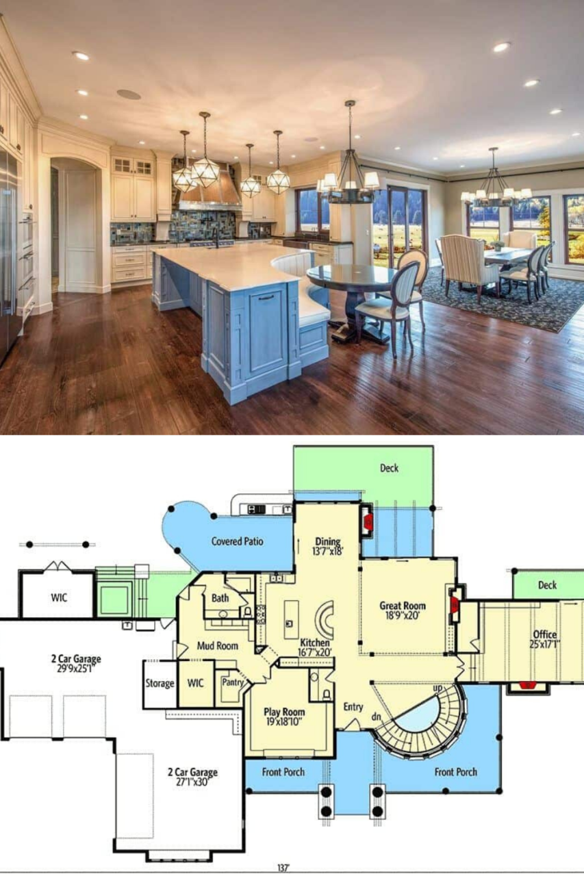 4Bedroom TraditionalStyle TwoStory Home Shingle style homes, House