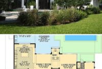 Contemporary FloridaStyle Home Floor Plan Radiates with Modern Appeal