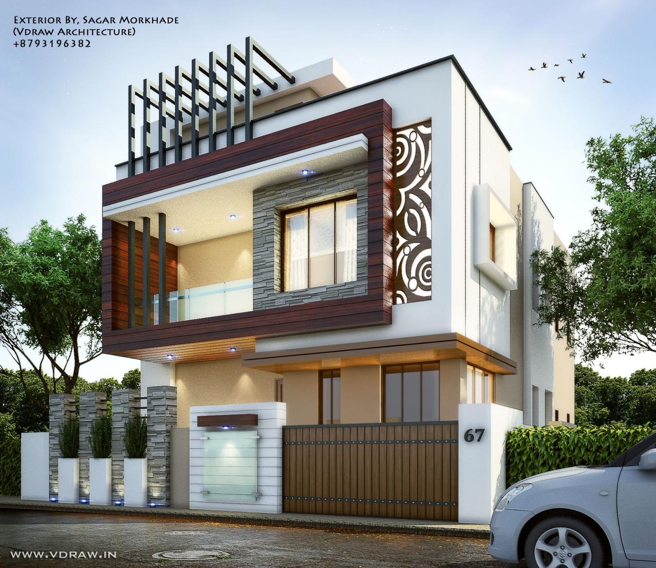 7 Pics Modern Front Elevation Home Design And Description Alqu Blog