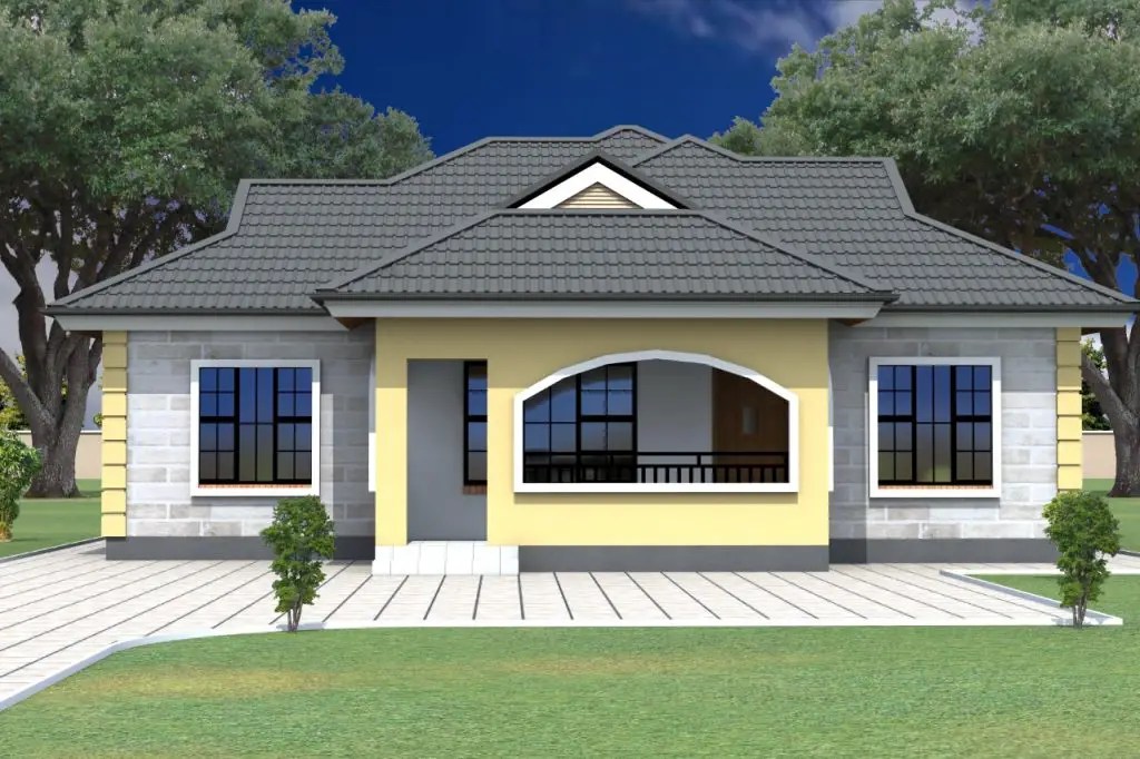 Beautiful Low Budget Modern 3 Bedroom House Design 1262 B HPD TEAM