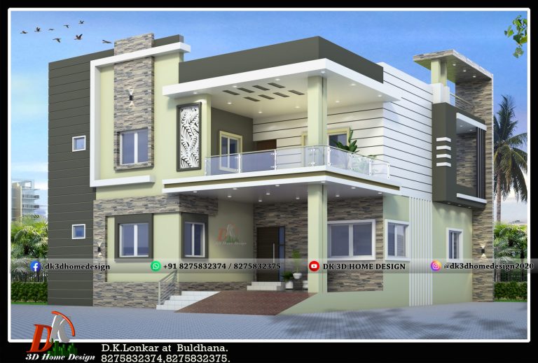 2000 Sq Ft 2 Story House Plan And Design With Different Color Options