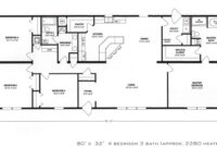 08462120240827-F-1001 4 Bedroom Floor Plan F1001 Hawks Homes Manufactured & Modular