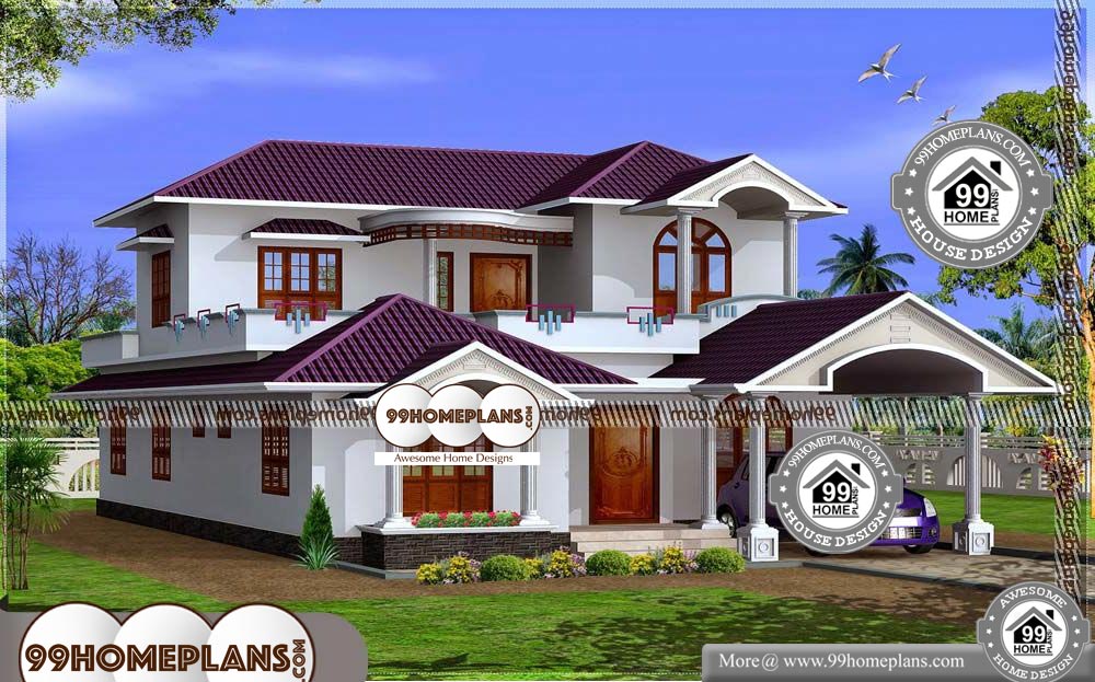 Kerala Style House Plans Within 2000 Sq Ft Small Two Story House Plan