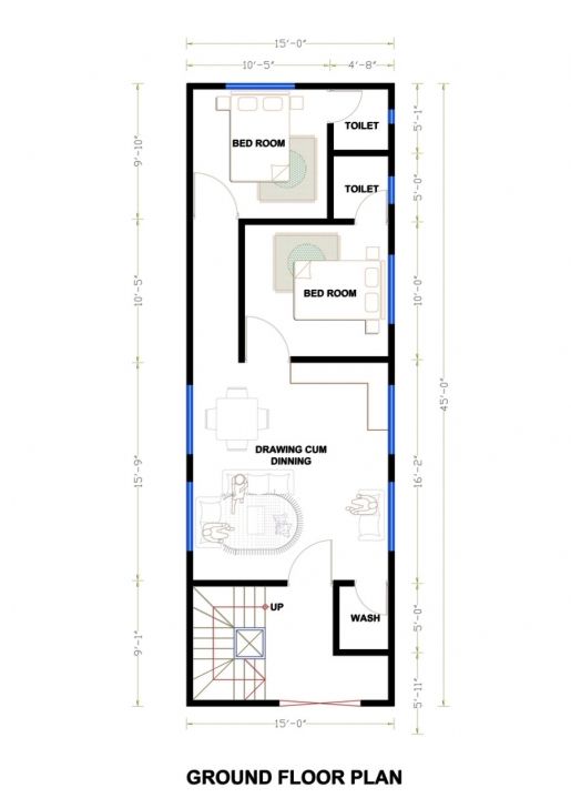 Fantastic Home Plan 15 X 60 New X House Plans North Facing Plan India