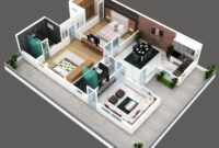 13003920240823-2bhk-apartment-3d-floor-plan-3d-model-max-obj-fbx-mat 2BHK Apartment 3D Floor Plan CGTrader