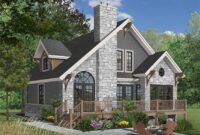13082520240802-2957arriere5 Two Story Rustic Cottage Style House Plan 8786 8786