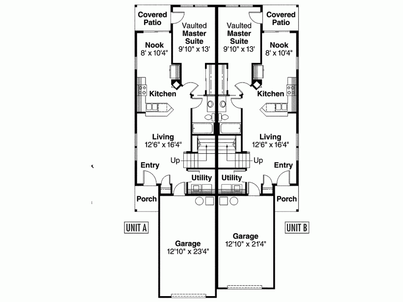 One Story Duplex House Plans Android Iphone House Plans 39483