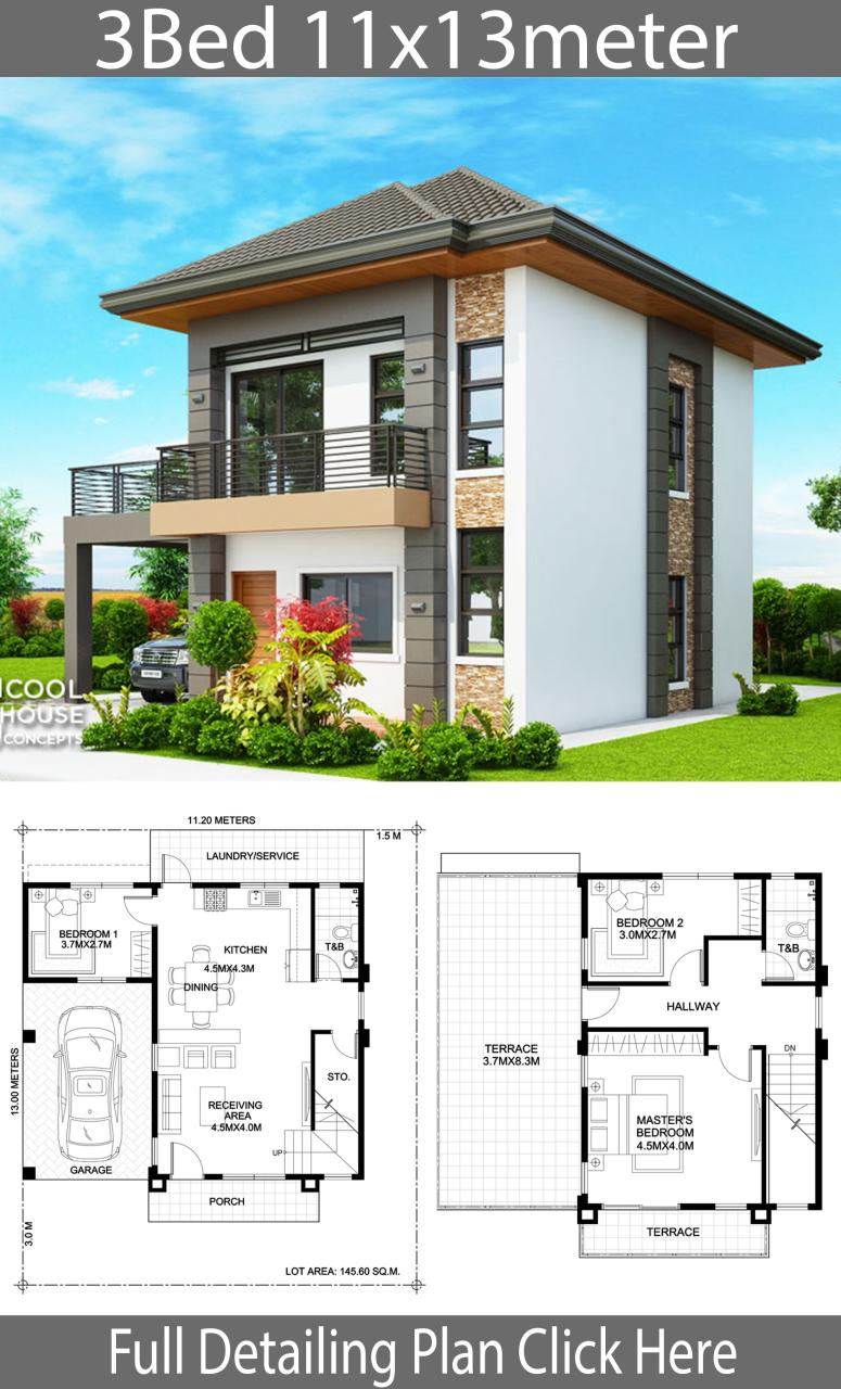 Two Storey House Design With Floor Plan Nada Home Design