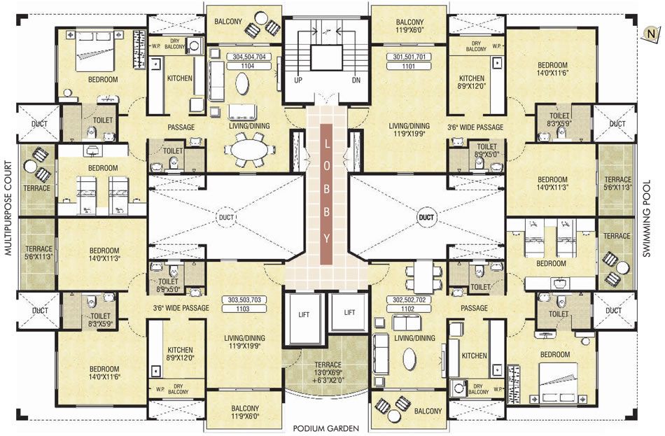 47+ Popular Ideas Simple Residential House Plan
