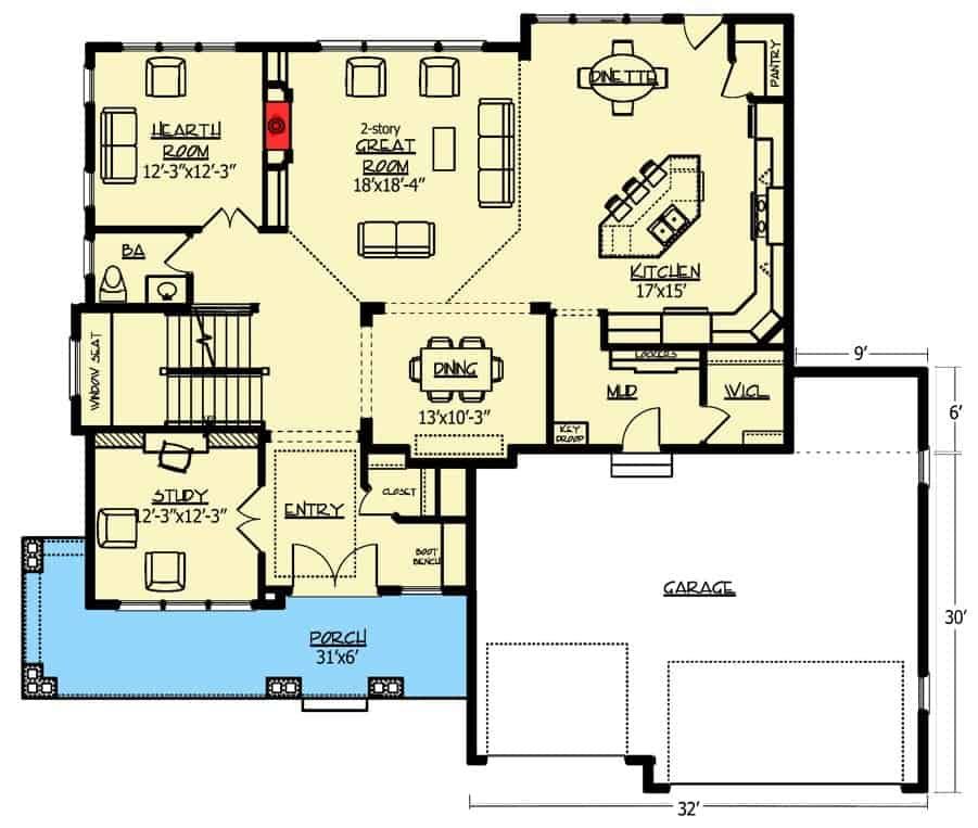Open Concept Two Story Modern House Floor Plans imgscalawag