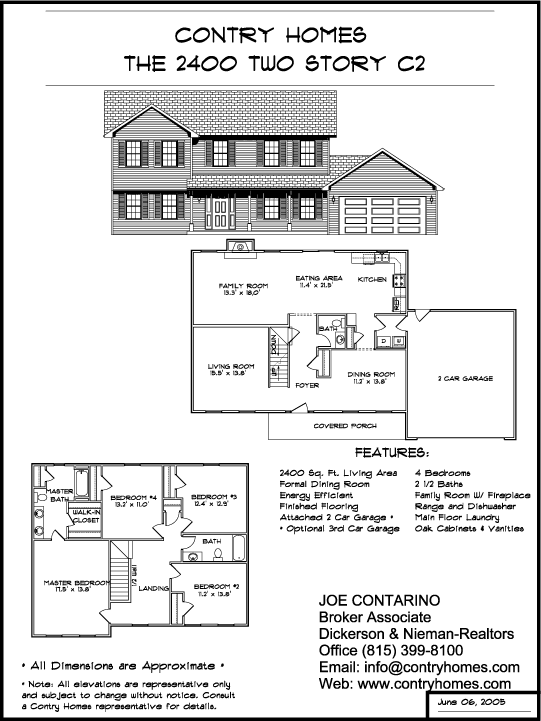 2400 Two Story C2 . Two Story Homes by Contry Homes