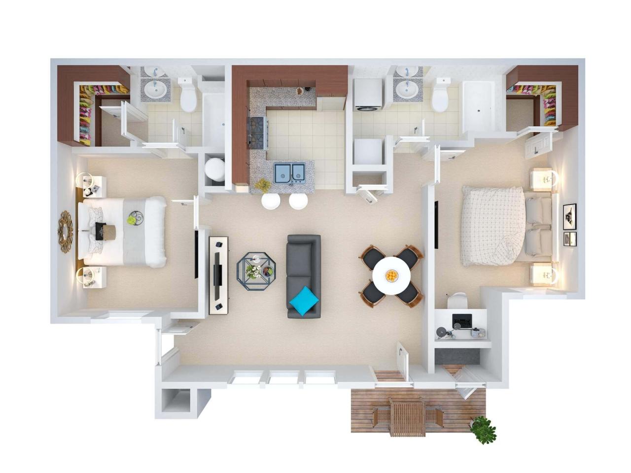 3D Floor Plan Freelance / To 3d floor plan apartment flat. bmpjiggly