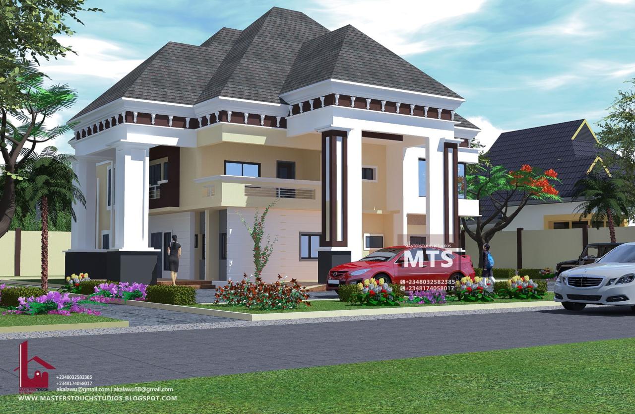 5 Bedroom Duplex Architectural house plans, Duplex house design