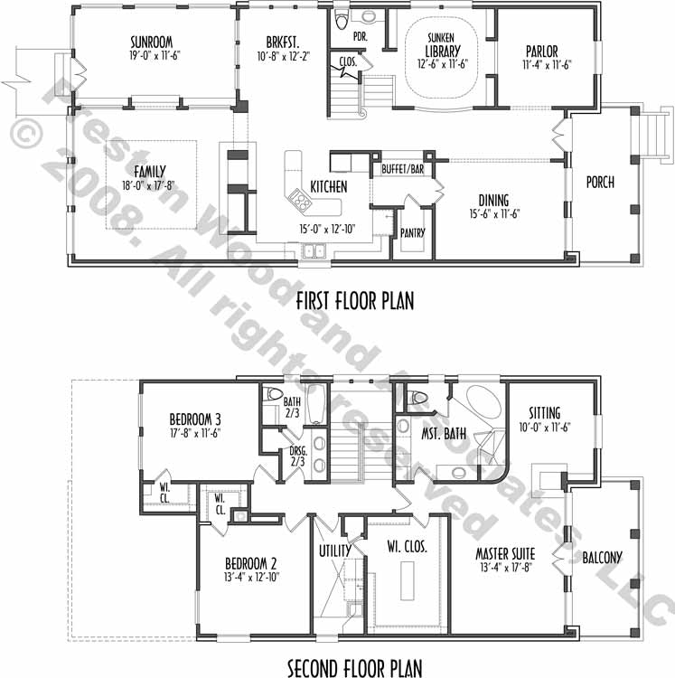 Unique Two Story House Plan, Floor Plans for Large 2 Story Homes, Desi