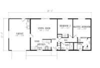 Ranch Style House Plan 2 Beds 2 Baths 960 Sq/Ft Plan 1131