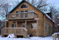 Beautiful two story log cabin House styles, Selling house, Cabin