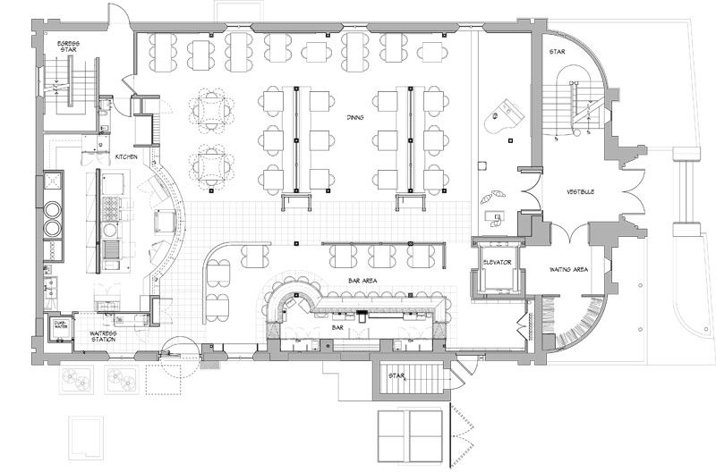 Pin by Steve Medina on Bar layout Restaurant floor plan, Layout
