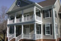 Finished two story porch Front porch design, Porch design, Front