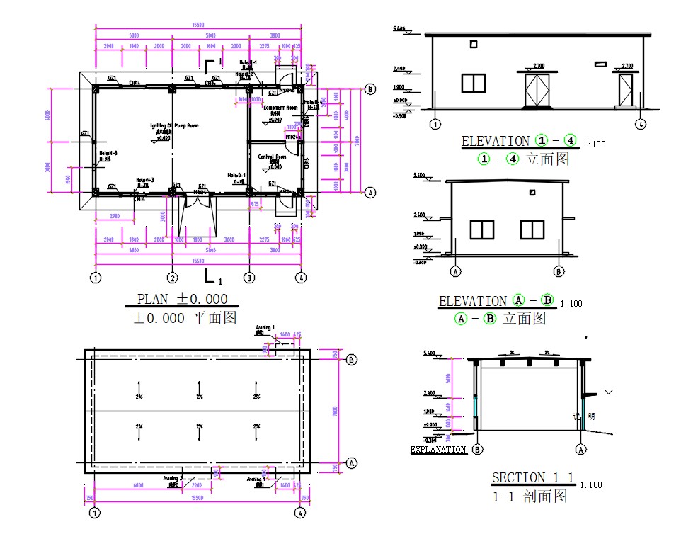 Simple Floor Plan With Dimensions Autocad House autocad plan, autocad