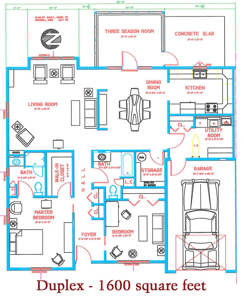 Large Duplexes (1500 sq. ft. +) Floor Plans St. Francis Manor