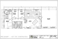 Residential steel home floor plans for a 30’ x 60’ metal home from