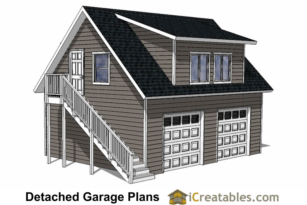 2 Car Garage With Loft Apartment 2 Car Garage With Attic Plans