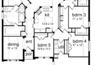 05330820241031-five-bedroom-one-story-house-plans-inspirational-floor-plan-5-bedrooms-single-story-of-five-bedroom-one-story-house-plans Cool Five Bedroom One Story House Plans New Home Plans Design