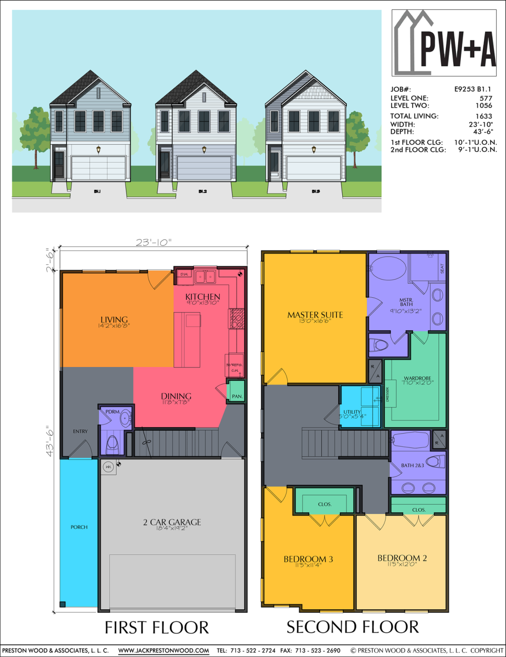 Affordable Two Story Townhouse Plan Town house floor plan, Narrow