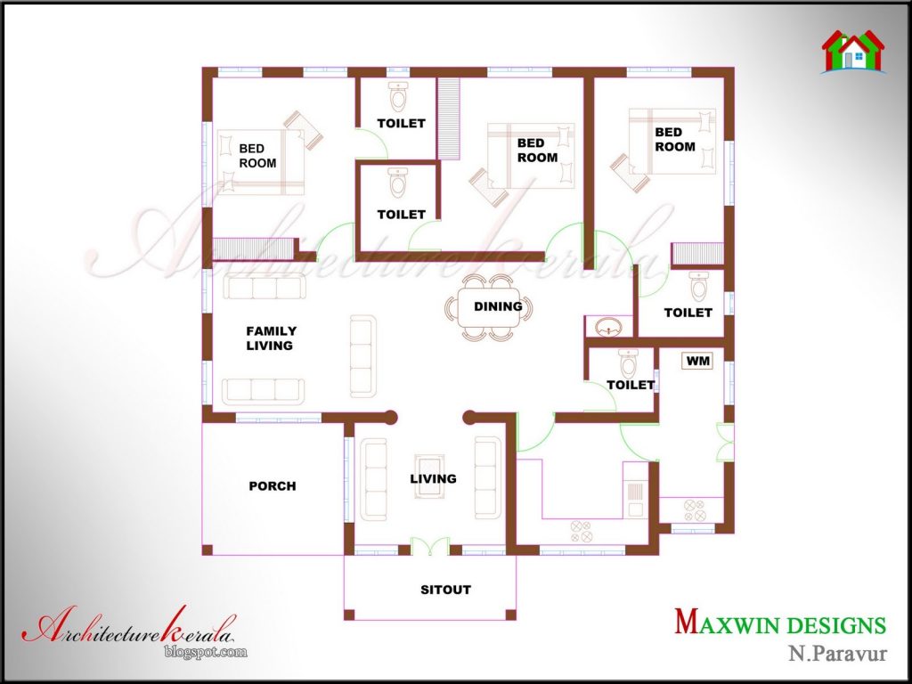 Unique Single Floor 4 Bedroom House Plans Kerala New Home Plans Design