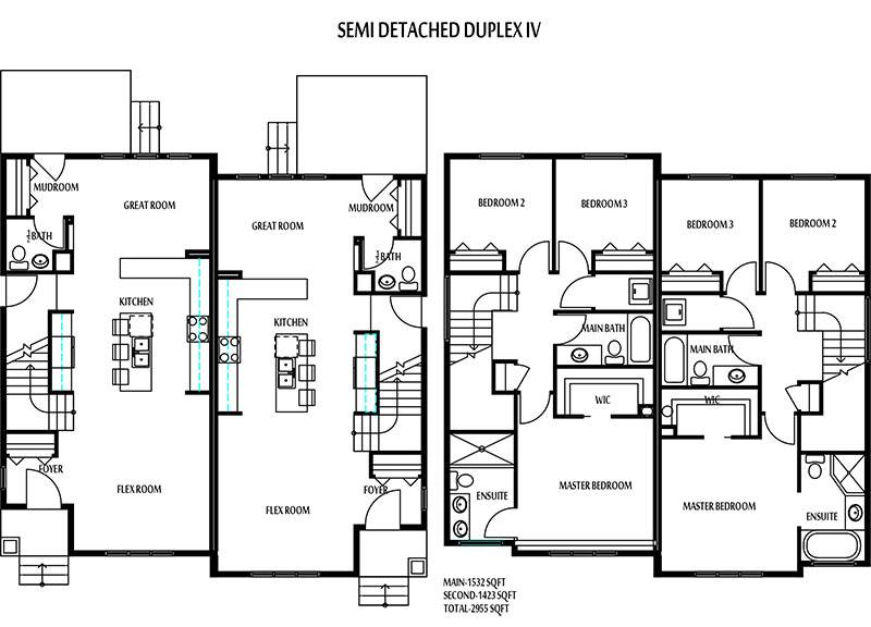 Famous Small Semi Detached House Plans