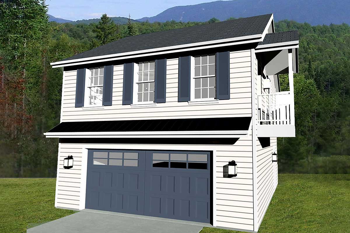 Plan 50190PH 2Car Garage Apartment with Small Deck in 2021 Garage