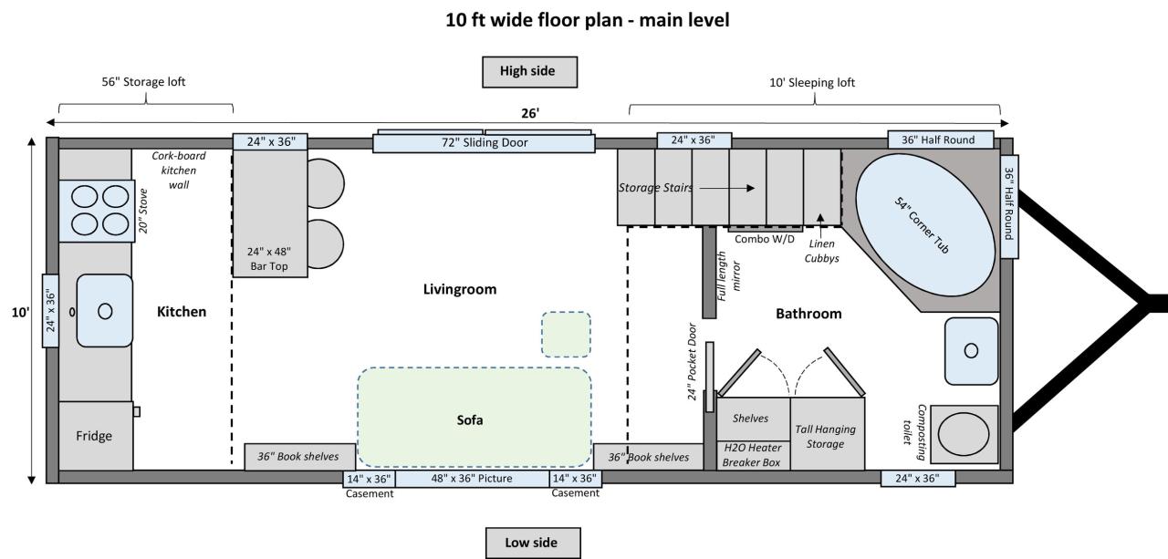 Tiny House With Loft Floor Plans Livingroom Ideas