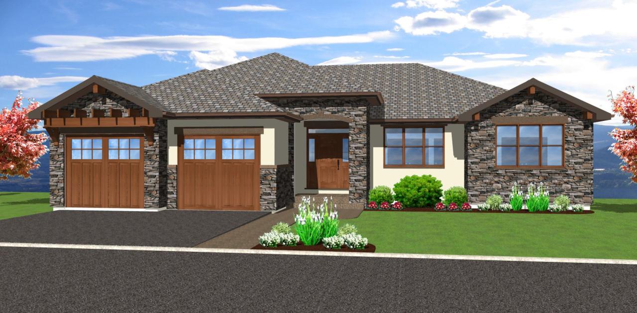 Spacious Hillside Home With Walkout Basement 67702MG Architectural