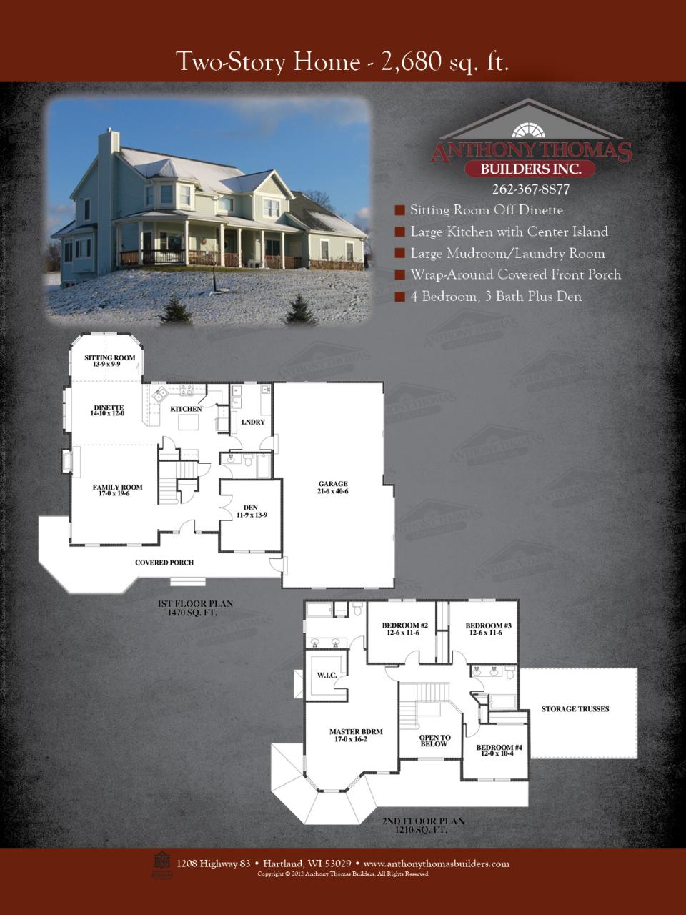 Two Story 2680 sq ft Anthony Thomas Builders Anthony Thomas Builders