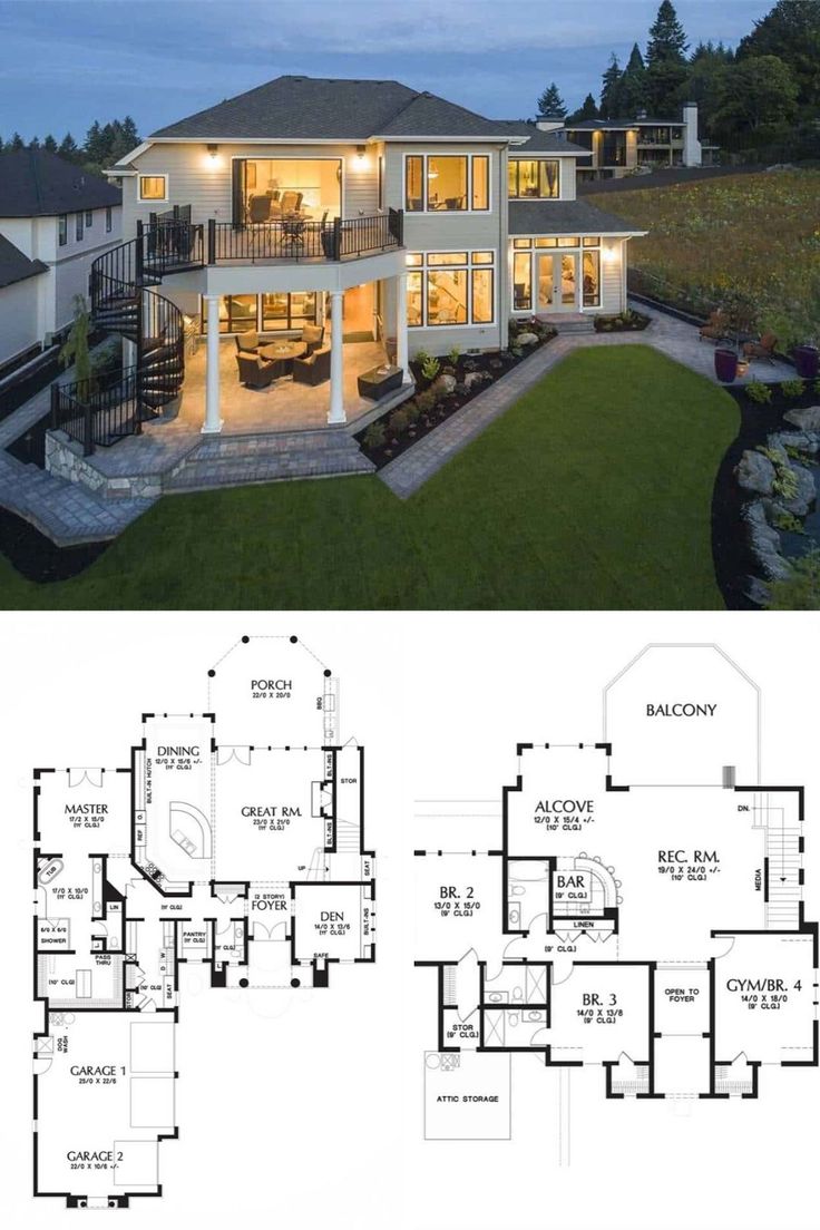4Bedroom TwoStory Putnam Home Modern house floor plans, Beautiful