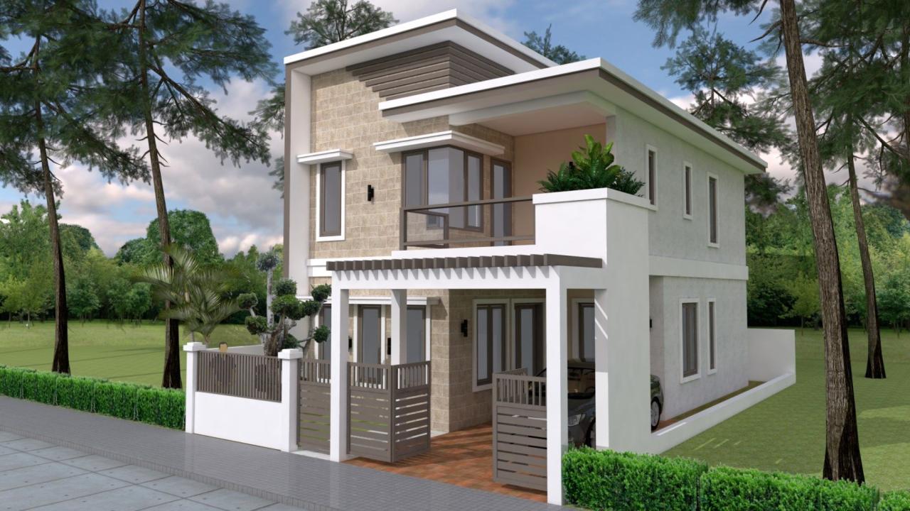 House Plans 7x12m with 4 Bedrooms Plot 8x15 Sam House Plans Two