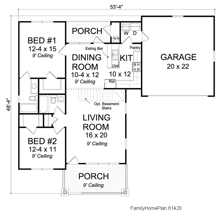 Small House Floor Plans Small Country House Plans House Plans Online