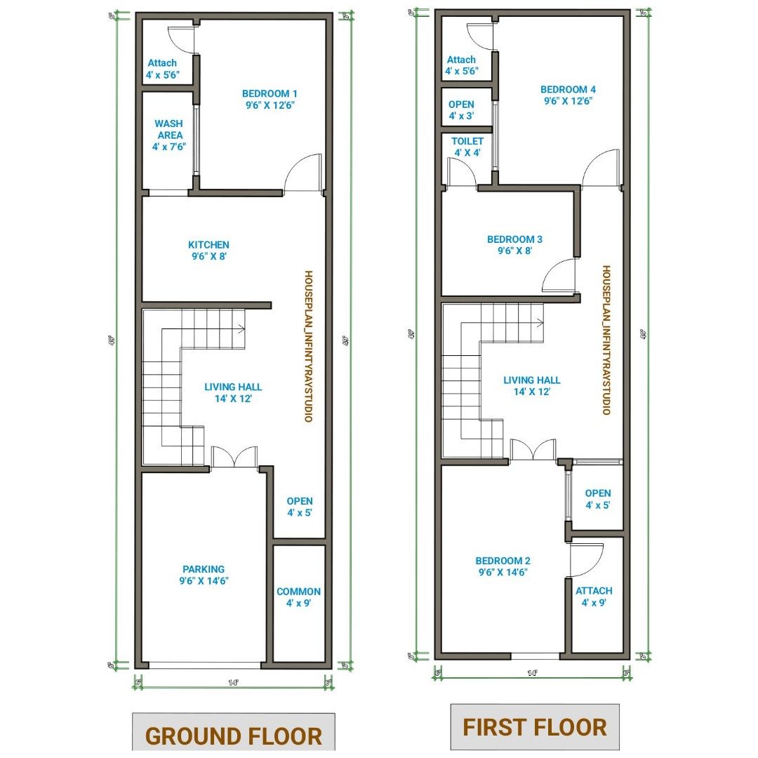 15x50 HOUSEPLAN4BHK 15X50 PLAN15*50 4BHK PLAN15 BY 50 FEET HOUSE MAP