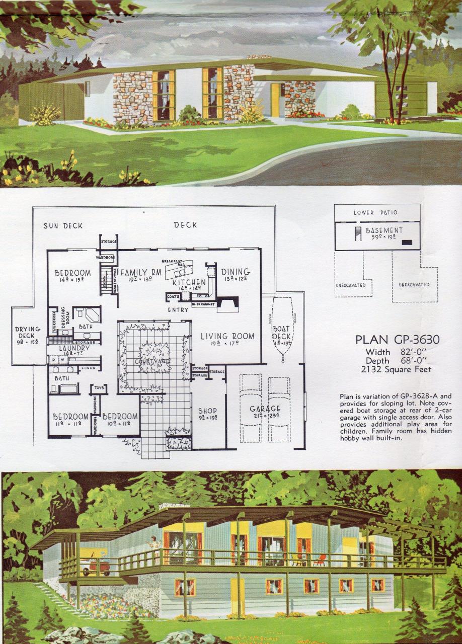 Mid Century Modern House Floor Plan Mid Century Modern House