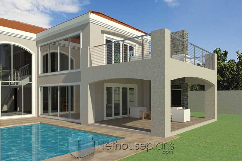 2 Story House Plans with Balcony House Designs