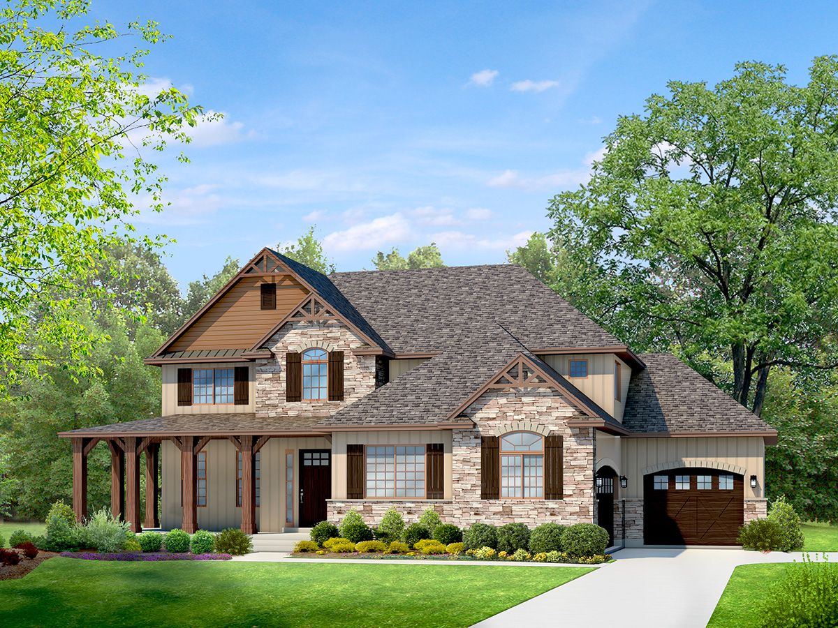 Mountain Rustic two story house plan houses Pinterest Story house