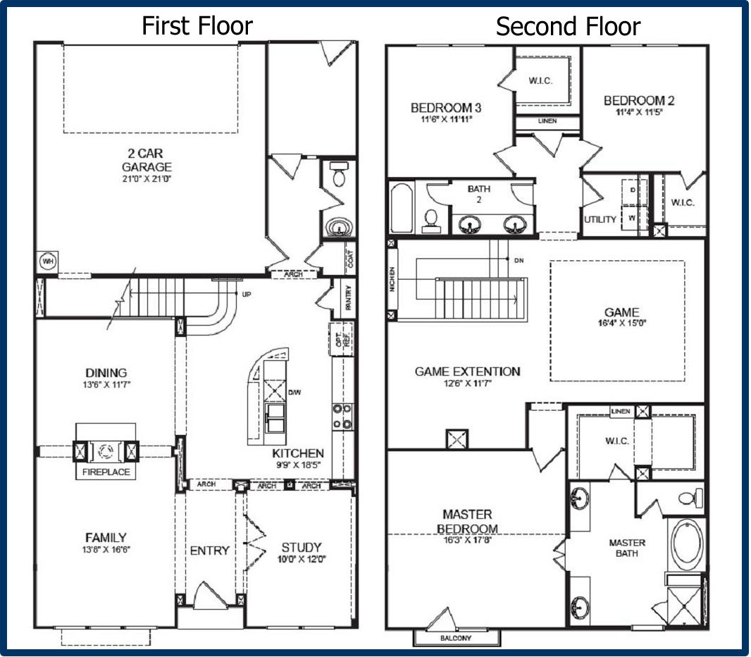 2 Story Barndominium Floor Plans