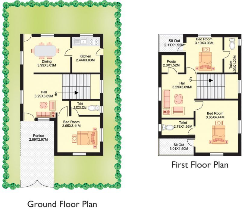 28+ Duplex House Plan 30x40 West Facing Site