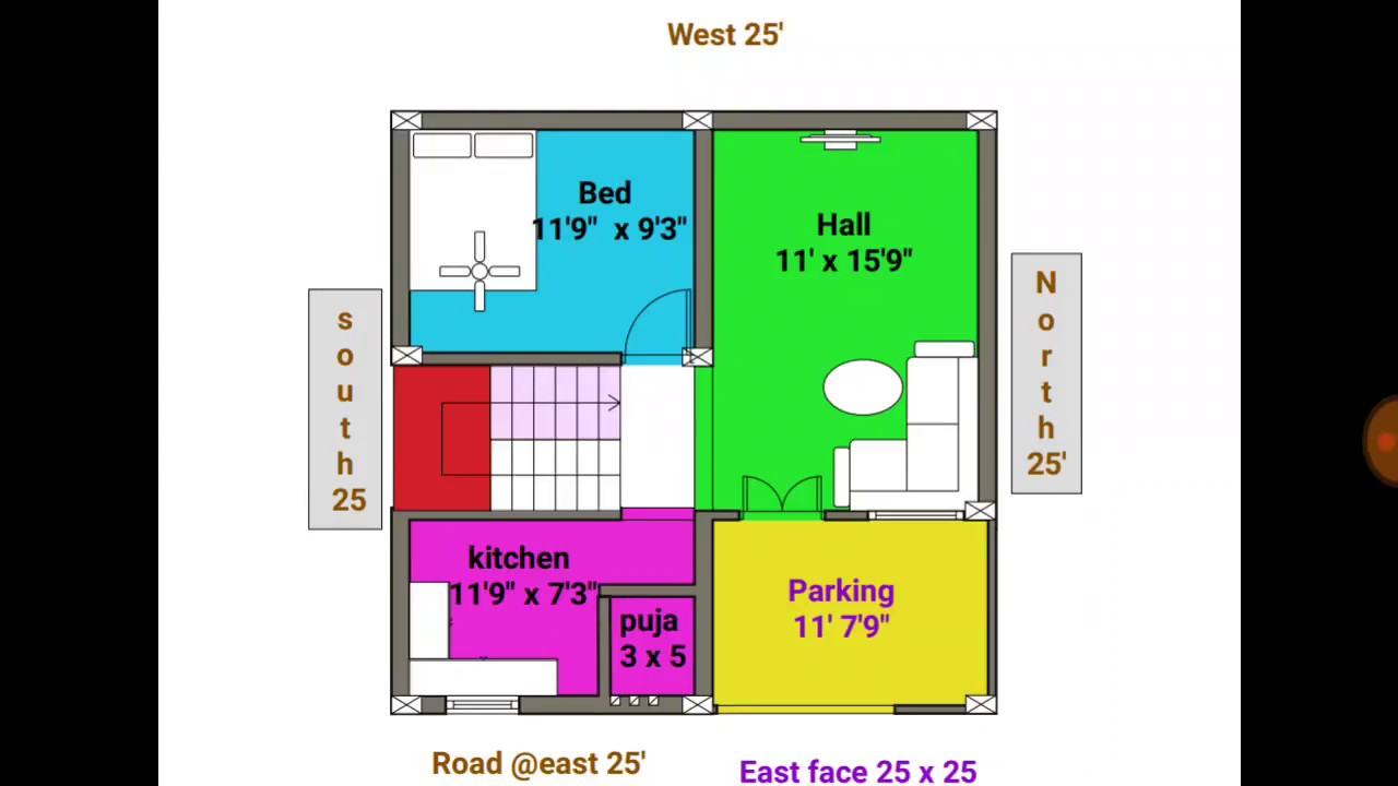 25/25 duplex designs Google Search Duplex house plans, Unique floor